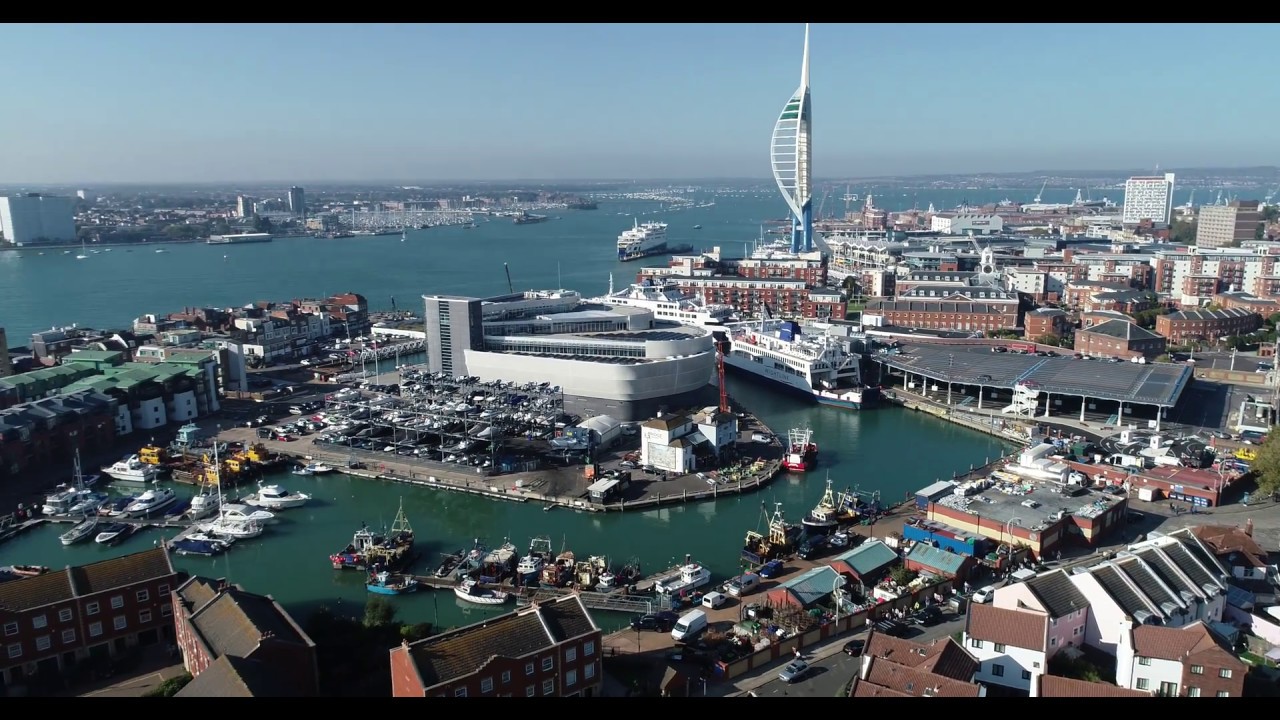 Portsmouth Harbour drone footage by DHCS YouTube