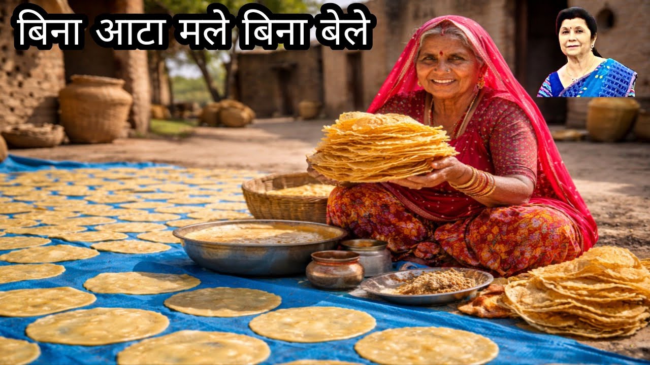 बहुत पतले बहुत Crispy बहुत टेस्टी उर्द दाल पापड़ बिना मेहनत बनाने का बहुत सरल तरीका/Urad dal papad