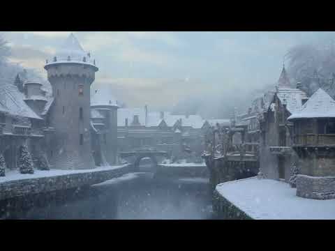 Snowy Medieval Village