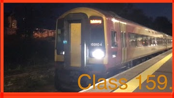 SWR class 159 departs Crewkerne with one low horn!