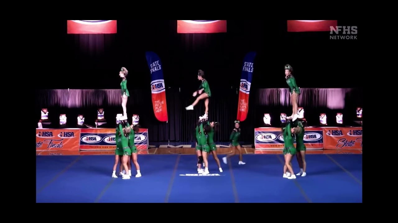 Providence Catholic Cheerleading IHSA State 2025 Performance - YouTube
