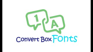 ConvertBox 3D - demo 2 - Working with text and fonts + more functions