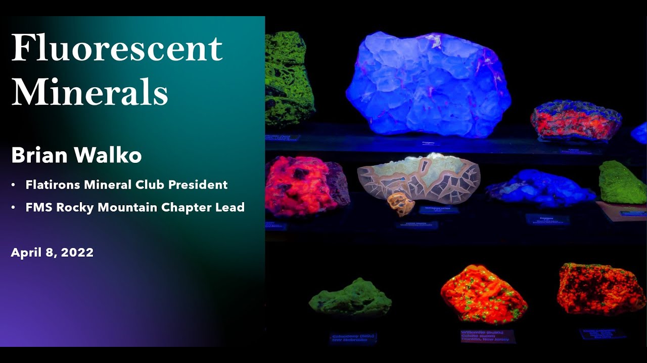 Science Rocks Fluro Fluorescent Minerals by Brian Walko - YouTube
