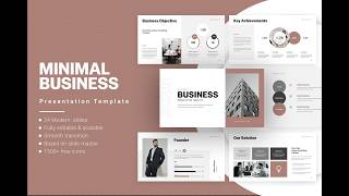 Minimal Business Presentation Template | Clean & Professional Slides