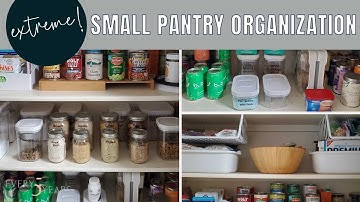 Extreme Small Pantry Organization | ORGANIZE WITH ME | Clean + Declutter + Organize | Organize Me!