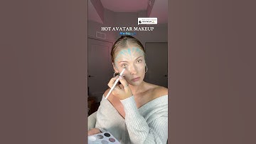 HOT AVATAR MAKEUP TUTORIAL 💋🥶💗 #makeupinspo #avatarmakeup #trending #halloween2025