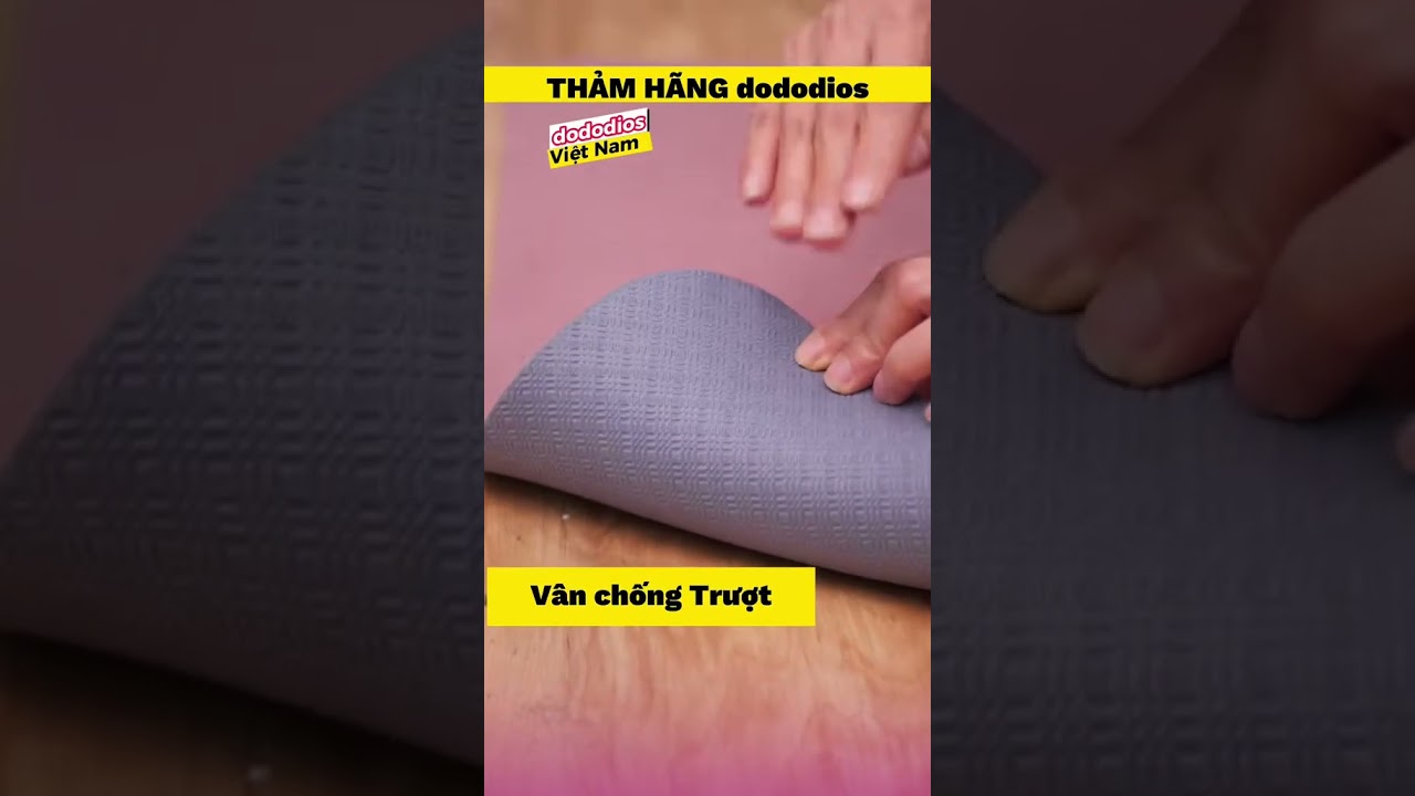 Thảm tập yoga hãng dododios   TPE   2 Lớp   chống trượt 