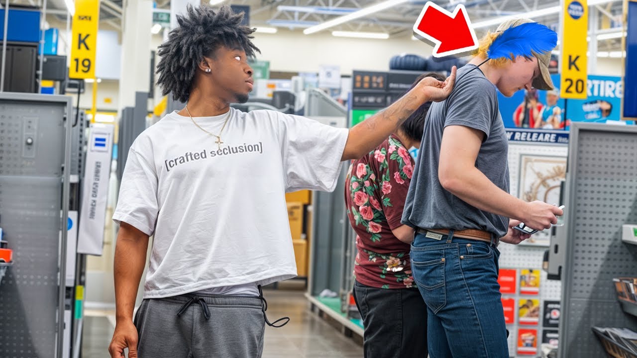 Tickling People With A Feather Prank!