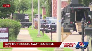 Large police presence seen in Kenner in connection with New Orleans shooting investigation