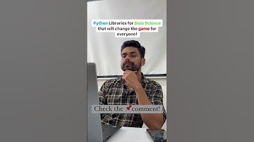 Python Libraries For Data Science | Data Analysis Skills  #python #datascience
