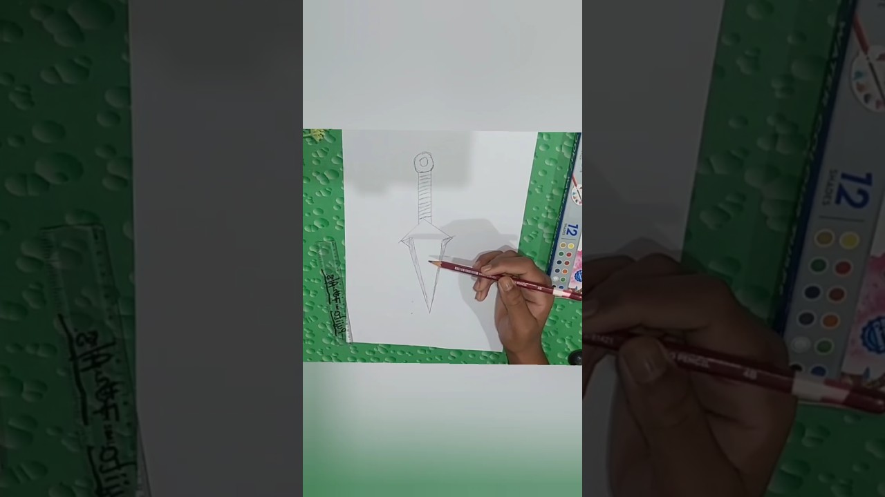 Minato's Kunai drawing || 