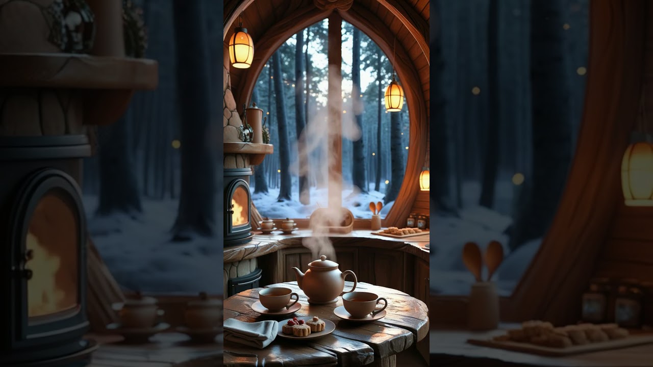 A Warm Cup of Tea by the Window – Cozy Kitchen Animation