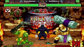 Ninja Master 🆚 kof99hero - Samurai Shodown II / Shin Samurai Spirits - Haohmaru's Hell Variation ... screenshot 3