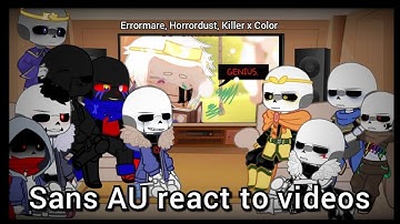 Sans AU react to videos • ships, SHORT • (⚠️ My AU ⚠️)