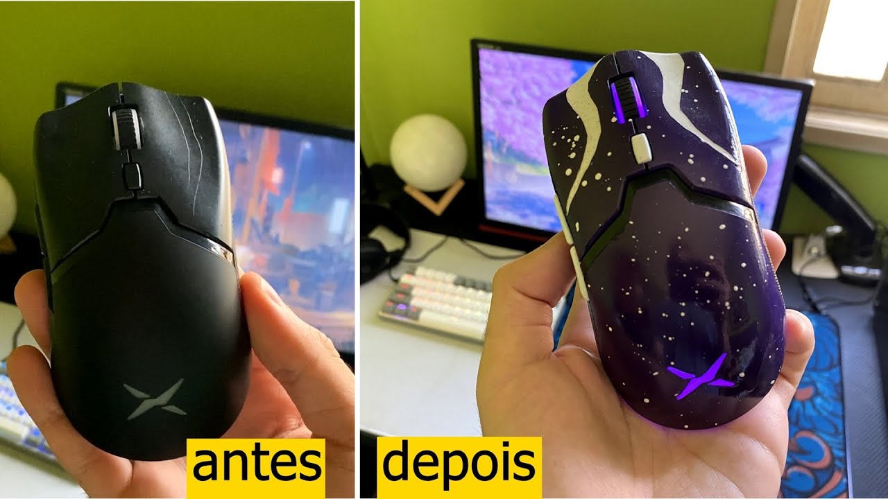 Pintando o Mouse Delux M800 wireless