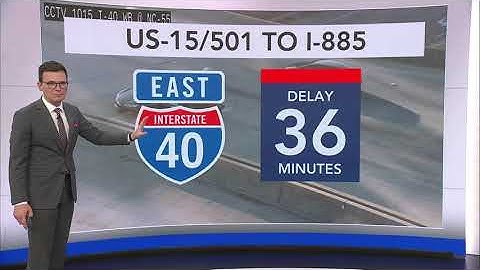 Crash creates heavy delays on I-40 East in Durham