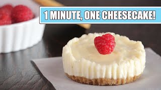 1 Minute ONE Cheesecake | Single Serve Recipe | How Tasty Channel