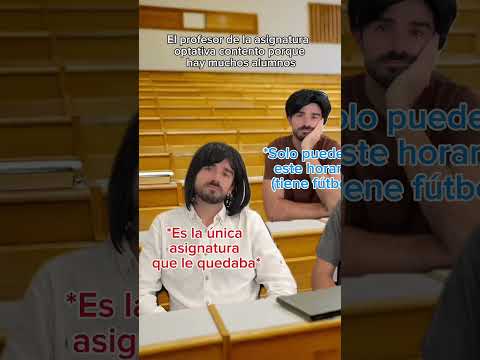 El profesor feliz 😀. Los alumnos 😒 #universidad #optativa #medicina #humor