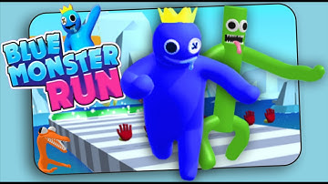 rainbow friends blue monster run