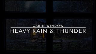 Сильный дождь и гром в окне каюты - 1 час Звуки дождя для сна