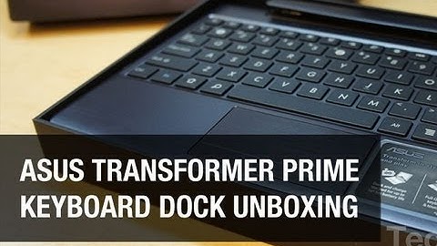 Asus Transformer Prime Keyboard Dock Unboxing