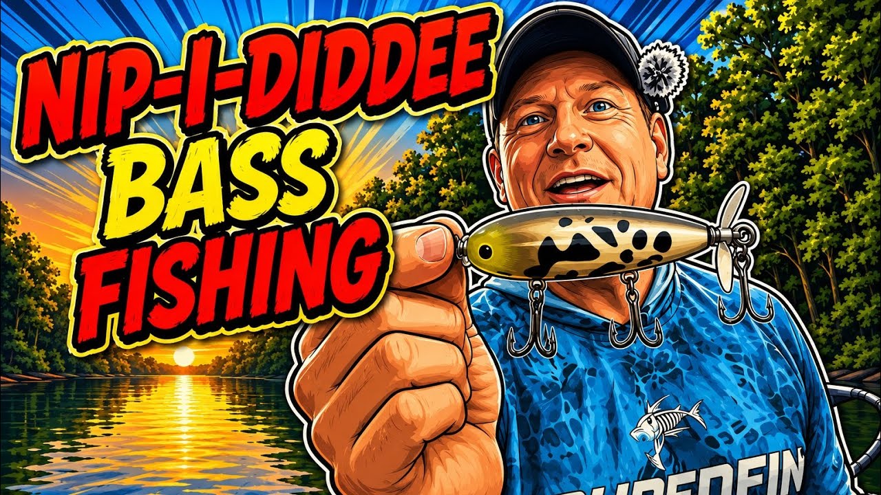 Old School Nip-I-Diddee Top Water Bass Fishing in South Louisiana