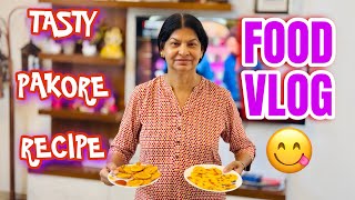 बारिश के मौसम में बनाए Pakore Or Tasty Maggie 😍😋