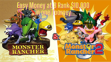 Monster Rancher 2 DX How to get easy money at B Rank! $10,000 in one tournament!