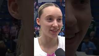 Paige Bueckers on her game day hair