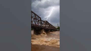 Shocking Bridge Collapse: Pillars and Mid-Section Fall #shorts