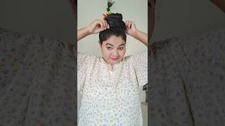 Summer Special Hairstyle❤️hairstyle shorts hairstyleshorts bunhairstyle viral roshanisra