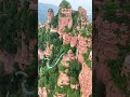 China’s ‘Red Cliffs’ Hidden Gem: Conquering the 1,428m Beigaofeng Peak  #mountains #nature