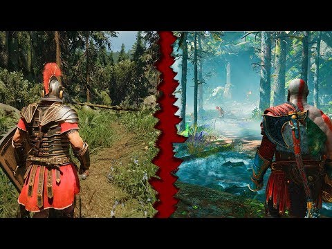 God of War VS Ryse | PS4 Pro vs PC Ultra | Details Comparison