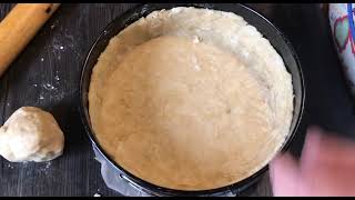 картинка: Луково-морковный пирог. Простой и вкусный.