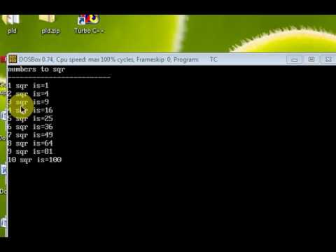 c++ program Example(SQUARE OF NUMBER)