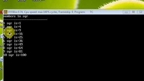 c++ program Example(SQUARE OF NUMBER)