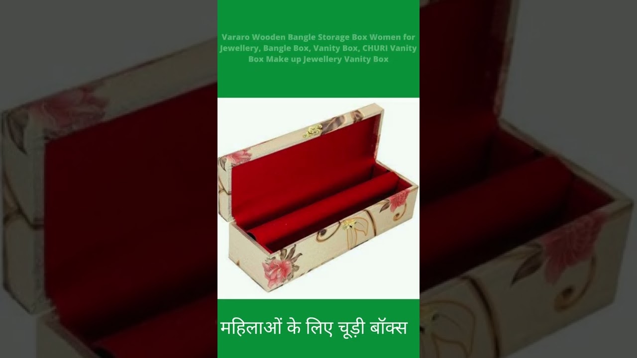 Vararo Wooden Bangle Storage Box । bangle।CHURI Vanity Box।