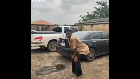 Adedimeji Lateef Dance like a kid on a movie set