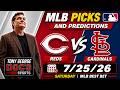 MLB Picks and Predictions - Cincinnati Reds vs St. Louis Cardinals, 7/25/26 Free Best Bets & Odds