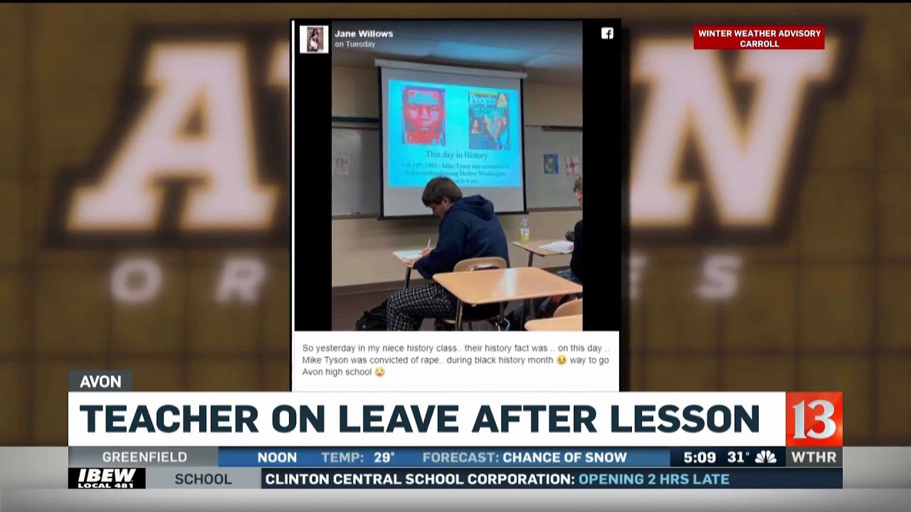 Avon teacher on leave