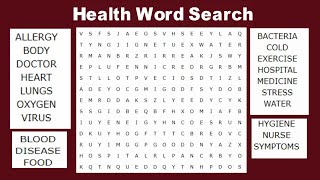 Health word search puzzle game | word search game in English screenshot 5