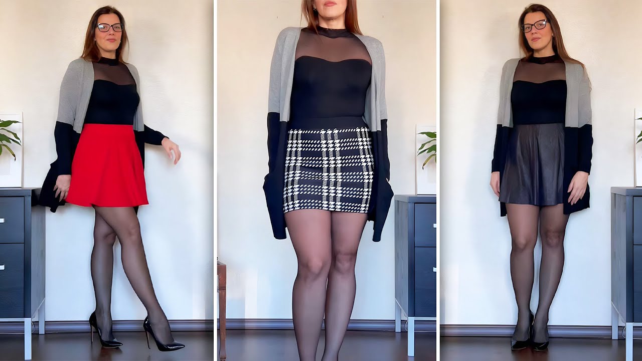 How To Wear Short Skirts With Tights