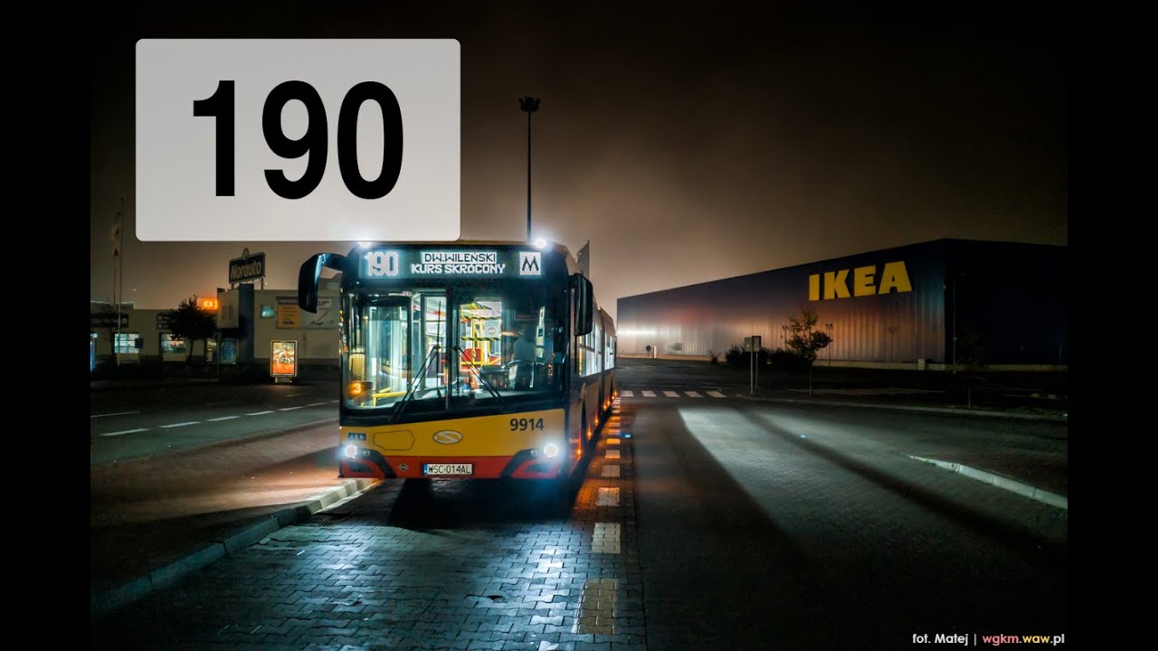 [190] Autobusem po Warszawie: CH Marki - Os. Górczewska