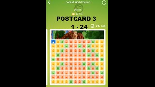 Nonogram Forest World event 3rd postcard level 1 - 24