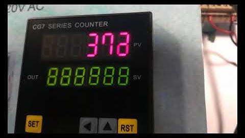 Conta pezzi conta pezzi con sensore