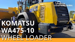 Komatsu WA47510 wheel loader walkaround | First Dash 10 loader arrives in Australia