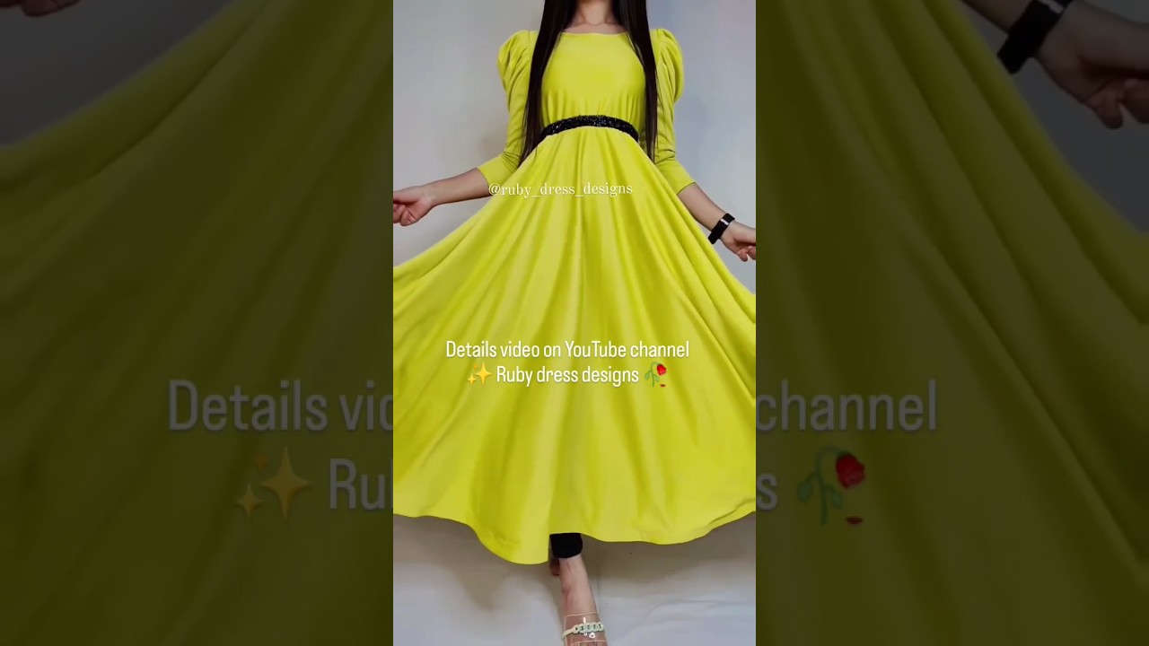 Full heavy long umbrella frock new cutting very easy way. - YouTube