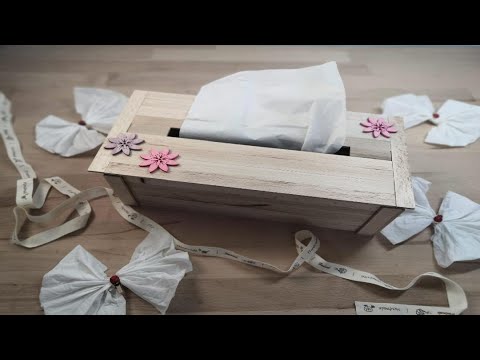 krabička na kapesníky 🤧 z dřevěných lamelek |DIY| Popsicle sticks  @katebossdiy - YouTube