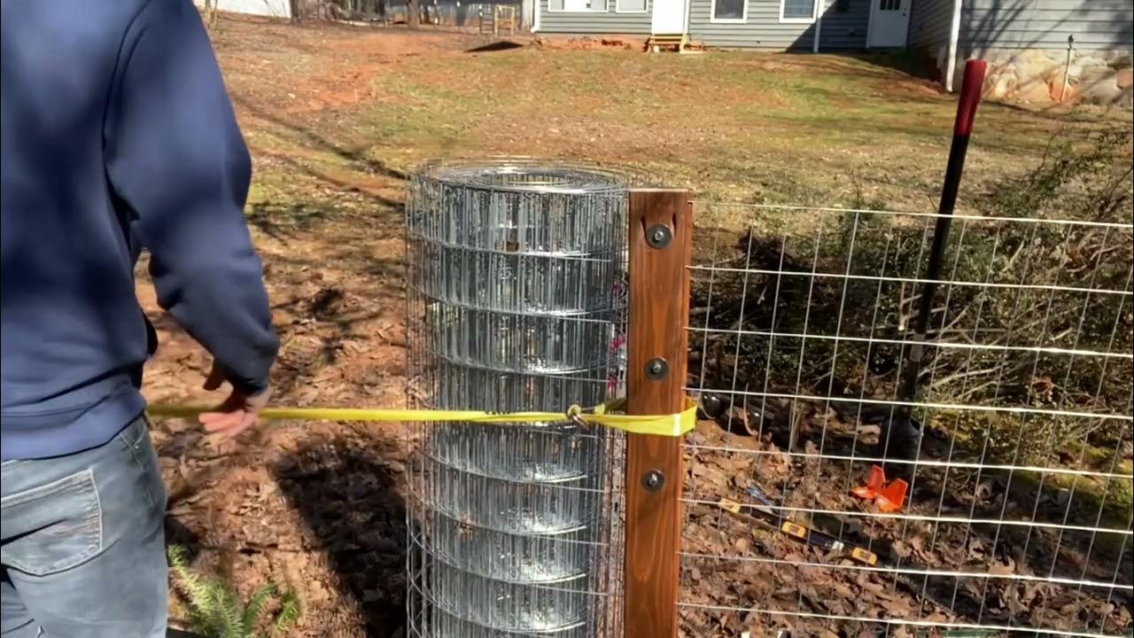homemade-fence-stretcher-with-2x4s-works-amazing-youtube
