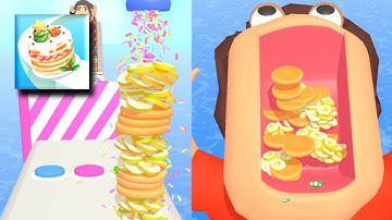 Pancake run 🥞 Gameplay walkthrough All Levels ( 1- 3 ) Android,iOS